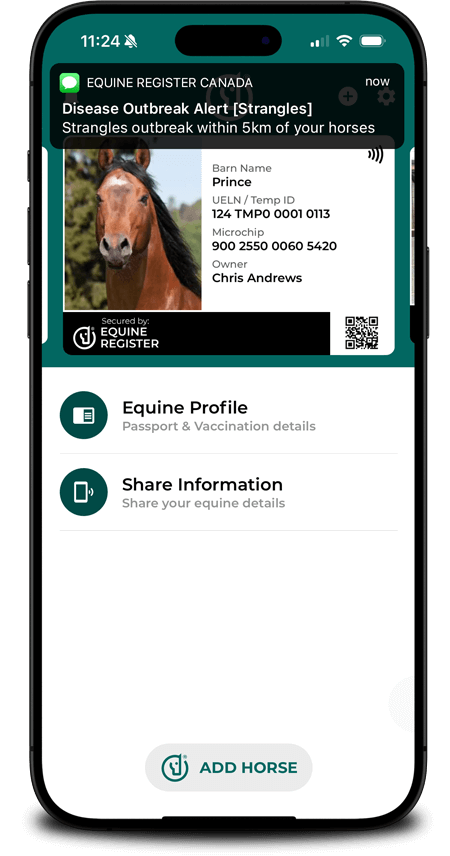notifications d'épidémie