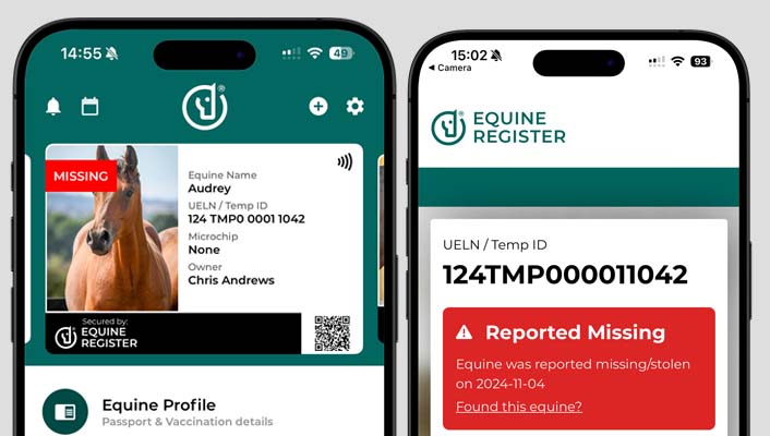 Déclarer un cheval disparu